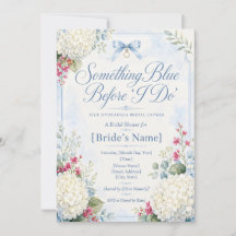Something Blue Brautparty | Blaue Hortensie