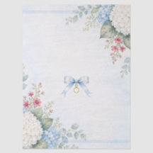 Something Blue Brautparty | Blaue Hortensie