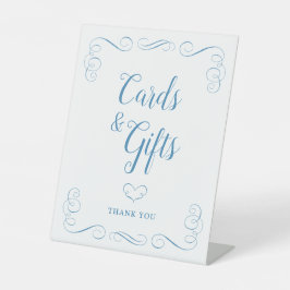 Something Blue Bridal Shower Cards and Gifts Sockelschild