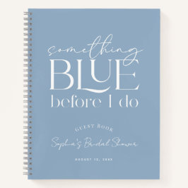 Something Blue Bridal Shower Guest Book Notizblock