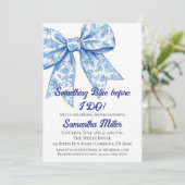 Something Blue Bridal Shower Invitation Einladung (Stehend Vorderseite)