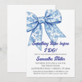 Something Blue Bridal Shower Invitation Einladung (Vorne/Hinten)