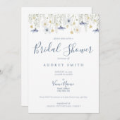 Something Blue Bridal Shower Invitation Einladung (Vorne/Hinten)