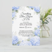 Something Blue Bridal Shower Invitation Einladung (Stehend Vorderseite)