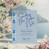 Something Blue Bridal Shower | Mediterranean Tile Einladung