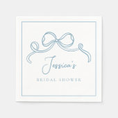 Something Blue Bridal Shower Serviette (Vorderseite)