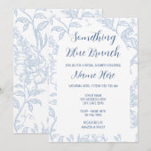 Something Blue Brunch Bridal Shower Invitation Einladung (Vorne/Hinten)