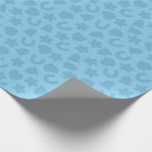 Something Blue Confetti Wedding Pattern Geschenkpapier (Ecke)