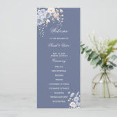 Something Blue Double Sided Flat Program Programm (Stehend Vorderseite)