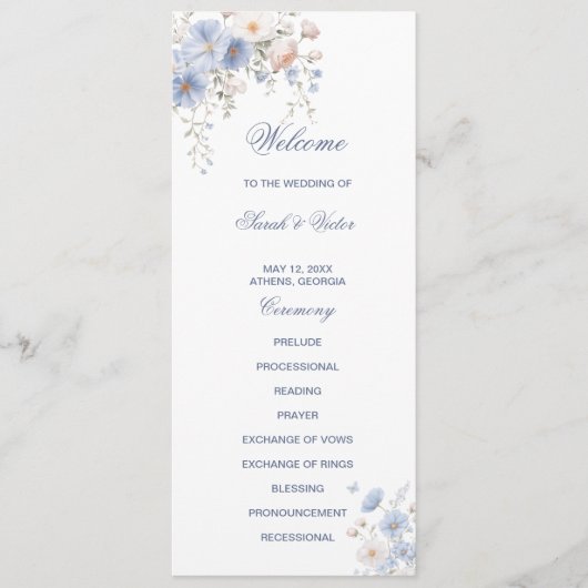 Something Blue Double Sided Flat Program Programm (Vorderseite)