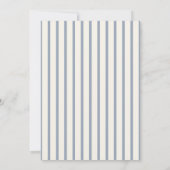 Something Blue Elegant Wedding Menu Card Einladung (Rückseite)