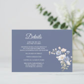 Something Blue Enclosure Card Details Begleitkarte (Stehend Vorderseite)