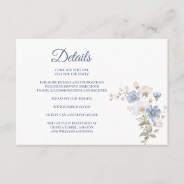 Something Blue Enclosure Card Details Begleitkarte