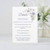 Something Blue Enclosure Card Details Begleitkarte (Stehend Vorderseite)