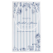 Something Blue Favor Bags Bridal Shower Gift Wrap Kleine Geschenktüte (Rückseite)