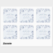 Something Blue Favor Stickers Bridal Shower Labels (Blatt)