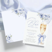 Something Blue Floral Bridal Shower Invitation Einladung