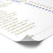 Something Blue He Said She Said Digital Poster (Ecke)