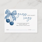 Something Blue How Many Rings Bridal Shower Game Begleitkarte (Vorderseite)
