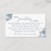Something Blue Hydrangea Panties Game Insert Card (Vorderseite)