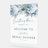 Something Blue Hydrangea Welcome Bridal Shower Acrylschild (Winkel)