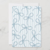 Something Blue Lingerie Lace Lingerie Shower Einladung (Rückseite)