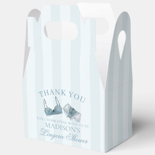 Something Blue Lingerie Shower Bachelorette Gable Geschenkschachtel (Offen)