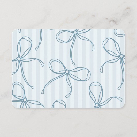 Something Blue Lingerie Shower Details Insert (Rückseite)