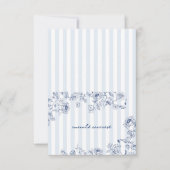 Something Blue Place Card Bridal Shower Name Tent Dankeskarte (Vorderseite)