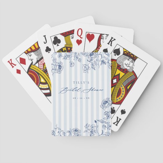 Something Blue Playing Cards Bridal Shower Game Spielkarten (Rückseite)