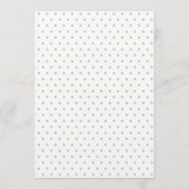 Something Blue Powder Blue Heels Bridal Shower Menükarte (Rückseite)