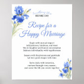 Something Blue Recipe for a Happy Marriage Poster (Vorne)