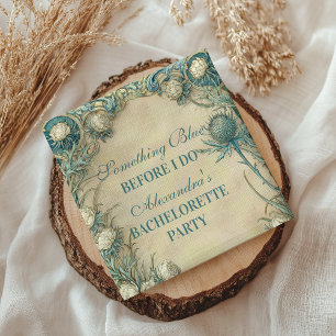 Something Blue Thistle Junggesellinnenabschied Serviette