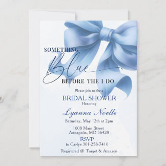 Something Blue vor meiner Bridal Shower Einladung