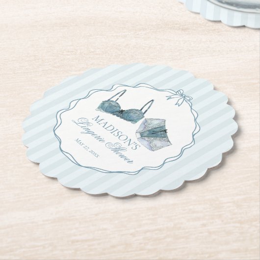 Something Blue Wäsche Brautdusche Spitze Junggesel Untersetzer (angewinkelt)