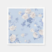 Something Blue Wildflower Bouquet Bridal Shower  Serviette (Vorderseite)