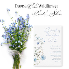 Something Blue Wildflower Bridal Shower Einladung