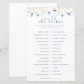 Something Blue Would She Rather Game (Vorne/Hinten)