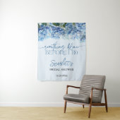 Something Elegant Blue Hydrangea Bridal Shower  Wandteppich (Beispiel)