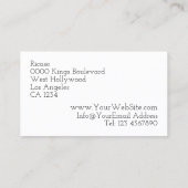 Something for You Bee on Flowers Personalized Gift Visitenkarte (Rückseite)