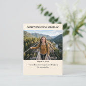 Something I was Afraid of Custom Photo Postcard Postkarte (Stehend Vorderseite)