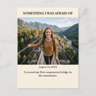 Something I was Afraid of Custom Photo Postcard Postkarte