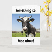 SOMETHING TO *MOO ABOUT* PREGNANCY KARTE (Gelbe Blume)