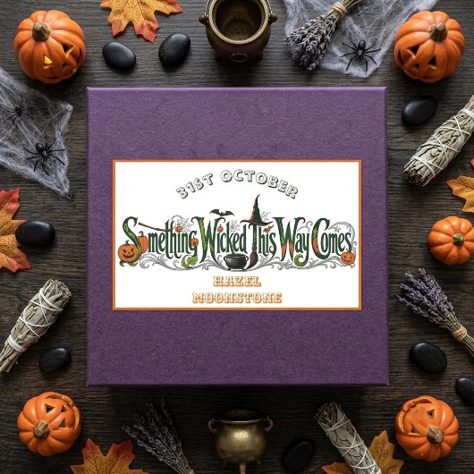 Something Wicked This Way Comes Funky Botanicals Rechteckiger Aufkleber