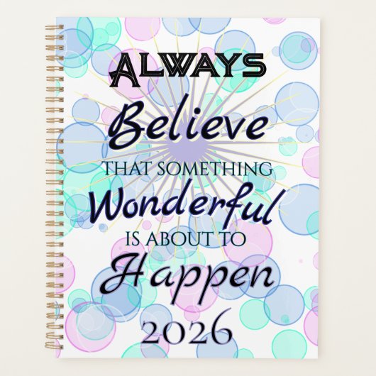 Something Wonderful 2026 Planner Planer (Vorderseite)