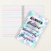 Something Wonderful Spiral Notebook Journal Notizblock (Innen)