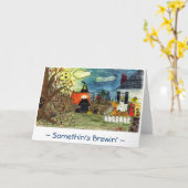 Somethins Brewin' Karte (Gelbe Blume)