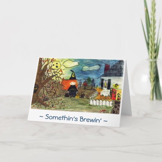 Somethins Brewin' Karte (Vorderseite)