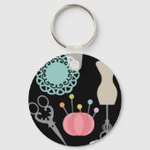 "Sometimes a girl just gotta sew!" Schlüsselanhänger (Rückseite)