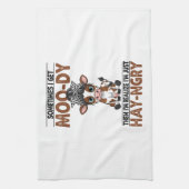 Sometimes I Get Moo-dy Hay-ngry Cow Geschirrtuch (Vertikal)